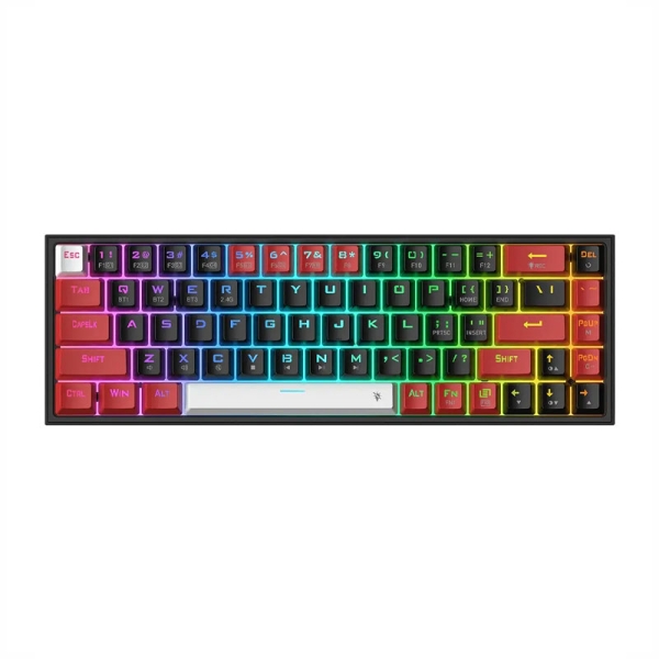کیبورد بی سیم/باسیم گیمینگ ردراگون مدل Redragon Castor PRO K631 BRW RGB