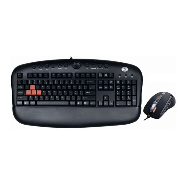 کیبورد و ماوس با سیم ای فورتک مدل A4tech KX-2810BK