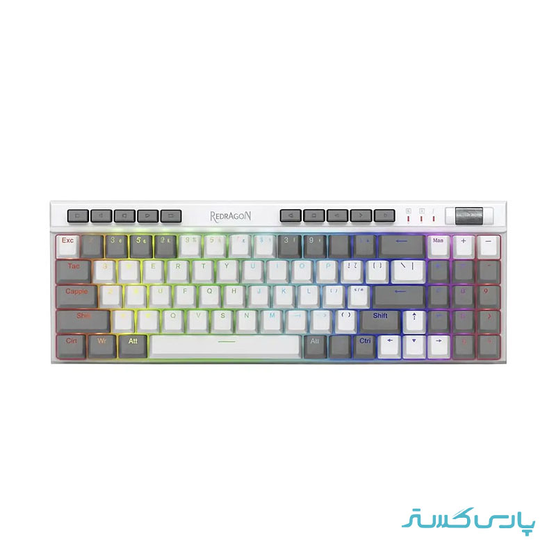 کیبورد باسیم گیمینگ ردراگون مدل Redragon K655 WG RGB